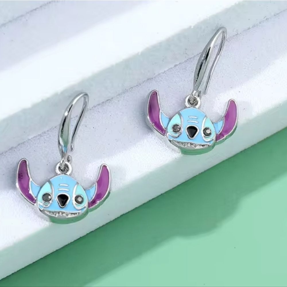 Disney Stitch Hoop Huggie‎ Earrings